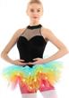led light up neon tulle tutu skirt - 5 layers perfect for parties and dance; women's fashion statement logo