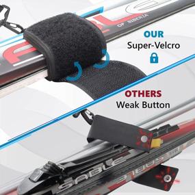 img 1 attached to Adjustable Ski Carrier Strap For Men And Women - Carrying Skis And Poles With Ease