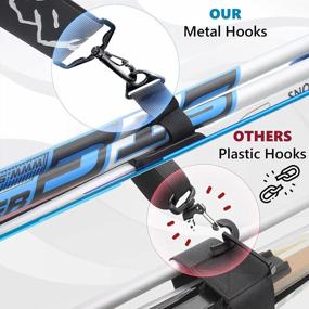 img 2 attached to Adjustable Ski Carrier Strap For Men And Women - Carrying Skis And Poles With Ease
