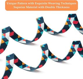 img 2 attached to 🐾 EVERKING Soft Comfortable Dog Collar Polyester with Safety Lock Buckle - Adjustable for Small, Medium & Large Dogs and Cats - Geometric Pattern - Ideal for Outdoor Training, Walking, Running, and Camping (Firework, S)