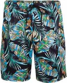 img 1 attached to Get Beach-Ready: Mens 2-Piece Hawaiian Set With Short Sleeve Flower Shirt - Casual Button-Down!
