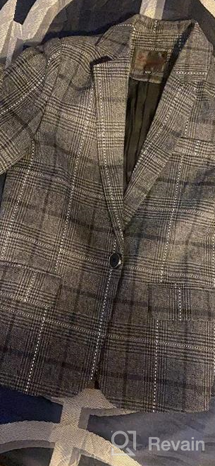 img 1 attached to Timeless Style for Boys: Plaid Blazer Casual Classic Outfits review by Terry Gernes