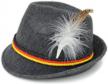 festive and stylish: melesh adult felt swiss german alpine bavarian oktoberfest hat cap logo