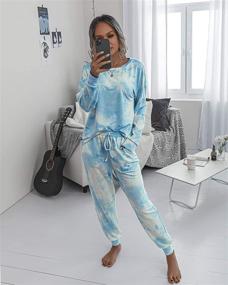 img 3 attached to PRETTYGARDEN Pajamas Sweatshirt Sleepwear Pockets Women's Clothing - Lingerie, Sleep & Lounge