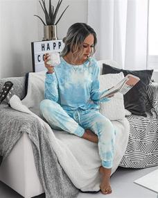 img 1 attached to PRETTYGARDEN Pajamas Sweatshirt Sleepwear Pockets Women's Clothing - Lingerie, Sleep & Lounge