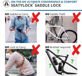 img 1 attached to 🔒 SeatyLock Hybrid Saddle Bike Lock - 2 in 1 Locking Bike Seat & Anti-Theft Guard"
