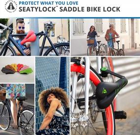 img 2 attached to 🔒 SeatyLock Hybrid Saddle Bike Lock - 2 in 1 Locking Bike Seat & Anti-Theft Guard"