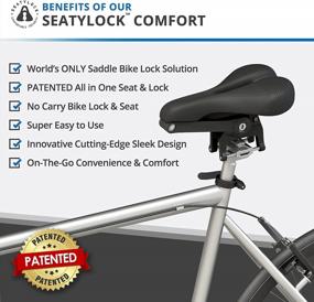 img 3 attached to 🔒 SeatyLock Hybrid Saddle Bike Lock - 2 in 1 Locking Bike Seat & Anti-Theft Guard"