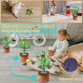 img 3 attached to Cute And Entertaining Cactus Baby Toy For Crawling And Talking Fun!