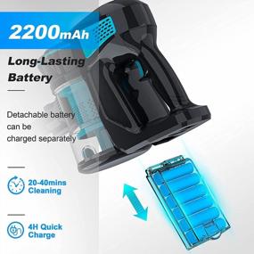 img 1 attached to Uninterrupted Cleaning: INSE V70 Battery Pack For Powerful Cordless Vacuum