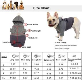 img 2 attached to 🐶 Banooo Dog Sweater - I Love Daddy & Mammy Knitted Pet Hoodie for Small-Medium Dogs & Cats - Winter Outfit