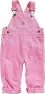 👧 carhartt little girls' flannel lined washed microsanded canvas bib overall логотип