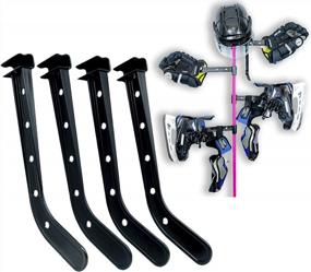 img 4 attached to Portable And Efficient: Dry Your Hockey Gear With Our Wraparound Stick Drying Rack