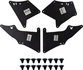 img 4 attached to 🚘 4Runner N210 N280 2003-2020 FJ Cruiser 2007-2014 GX460 GX470 Land Cruiser Prado J120 J150 120 150 Splash Guards Mud Flaps 53735-35150 53736-35150 53886-35020 W/Clips 9046710186 Mudflaps Mudguards