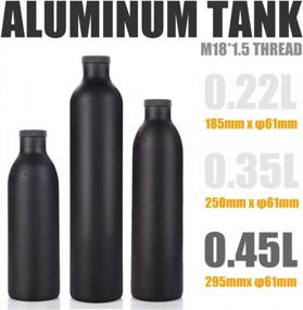 img 2 attached to HPDAVV High-Pressure Dive Tank For Safe And Efficient Scuba Diving Experience: Thickened Explosion-Proof CO2 Cylinder With Lightweight Aluminum Bottle In Various Sizes