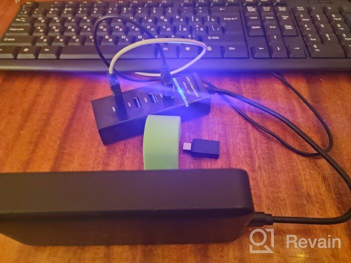 img 2 attached to 🖥️ 4-Port USB 3.0 Hub - Black review by Aneta Szymaska ᠌