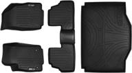 🚗 enhanced maxfloormat floor mats and maxtray cargo liner for buick encore (2013-2017) / chevrolet trax (2014-2017) - complete set in black logo