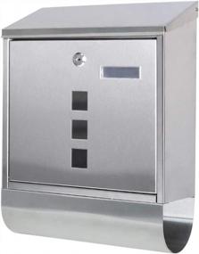 img 4 attached to Decaller Stainless Steel Wall Mounted Mailbox With Key Lock And Transparent Waterproof Cover - 15.4" X 12"X 4.8