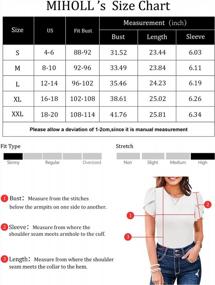 img 1 attached to Stay Stylish And Comfortable With MIHOLL Women'S Short Sleeve Round Neck Blouse For Summer