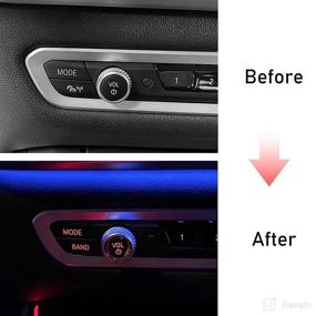 img 2 attached to 🔘 Enhance your BMW's Elegance with Jaronx Crystal Volume Knob Button Cover – Compatible with BMW 3 4 8 X5 X6 X7 Z4/ G20 G22 G14 G15 G05 G06 G07 G29