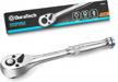 duratech 3/8-inch drive ratchet handle and socket wrench with quick-release, 72-tooth reversible switch, full-polished chrome plating, and strong alloy steel construction for optimal performance logo