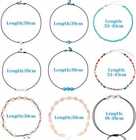img 1 attached to Women'S 12-Piece Choker Necklace Set - Stylish Shell, Pearl, And Seed Bead Chokers For Vsco Girls, Women, And Teens By PAXCOO