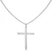 cross pendant necklaces for women - hawson 18k gold-plated links with cubic zirconia for prayer, balance, and lucky friendship, ideal couple gift logo