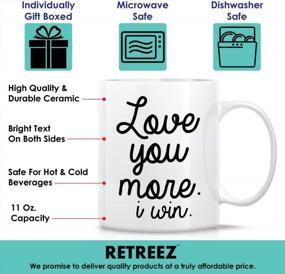 img 2 attached to Retreez Love You More Mug: Hilarious & Inspirational Gift For Your Loved Ones - Perfect For Birthdays & Anniversaries!