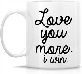 img 3 attached to Retreez Love You More Mug: Hilarious & Inspirational Gift For Your Loved Ones - Perfect For Birthdays & Anniversaries!