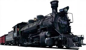 img 2 attached to Realistic Steam Train Locomotive Wall Decal Sticker For Kids Room Decor - VWAQ-PAS14 (12" H X 22" W)