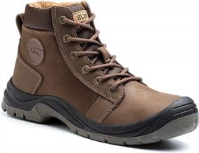 img 4 attached to Steel Toe Work Safety Boots, Puncture-Resistant Industrial Construction Sneaker - ORISTACO