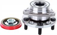 eccpp front wheel bearing assembly fit for chevy beretta cavalier buick skylark somerset cadillac cimarron pontiac sunbird sunfire 5-lug 513017 wheel bearing hubs 1 pcs logo