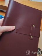 img 1 attached to Nekmit A5 Refillable Leather Planner 2023 - Monthly And Weekly Organizer With 6 Ring Binder, Pen Holder, And Inner Pockets, In Genuine Brown Leather Cover review by Greg Boulden