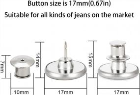 img 3 attached to Revamp Your Wardrobe With 12PCS Instant Fit Removable Buttons - No Sewing Required!