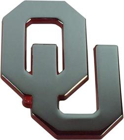 img 1 attached to Оклахома OU Sooners Металлическая автомобильная эмблема - много в наличии! (Chrome (Crimson Trim))