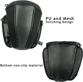 img 2 attached to 🏍️ Versatile Waterproof Motorcycle Backseat Tail Bag - MIGHTYDUTY Super Light Tank Bag for Motorbikes, Black Saddle Bag with Rear Seat Storage