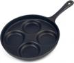 waykea 4-cup cast iron fried egg pan 9.5” pancake pan burger omelet cooker griddle logo