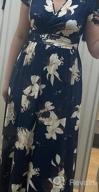 img 1 attached to Women'S V-Neck Floral Print Pocket Maxi Long Dress review by Tina Williams