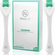 novelife 2-pack .25mm microneedle derma roller for face, body, hair, and beard growth - 540 titanium microneedling kit for facial skincare - micodermabrasion beauty gift set for women and men logo