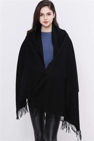 img 2 attached to Cashmere Pashmina Shawls Thicker Scarves Women's Accessories via Scarves & Wraps