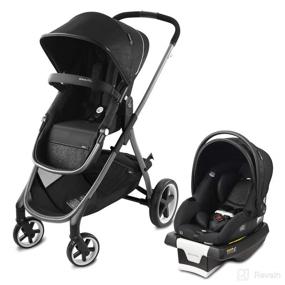 img 4 attached to Effortless Travel with Evenflo Gold Shyft Travel System Securemax Onyx (53212310)