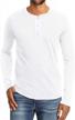 men's cotton henley shirts short/long sleeve button down casual t-shirt basic tee fashion top by qualfort logo