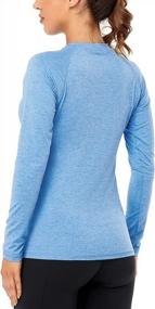 img 3 attached to Perfect Workout Companion: Meegsking Women’S Quick Dry Long Sleeve Athletic Tops For Running, Hiking, And Sports