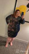 img 1 attached to Plus Size Glitter Sequin Bodycon Dress For Women: V-Neck Cocktail Party Evening Mini Dress With Sparkle And Stretchy Material By IN'VOLAND review by Garrett Flores