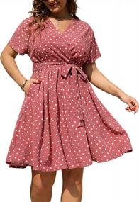 img 4 attached to Floral Print Plus Size Boho Swing Dress With Pockets For Women By Nemidor - Perfect For Casual Summer NEM295