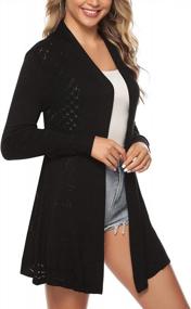img 1 attached to Stay Fashionably Cozy With IClosam Women'S Open-Front Long Sleeve Cardigan Sweater