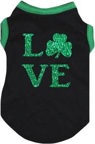 img 3 attached to 🐶 Cute and Comfy Petitebella Love Clover Puppy Dog Shirt - Stylish Must-Have for Your Furry Friend!