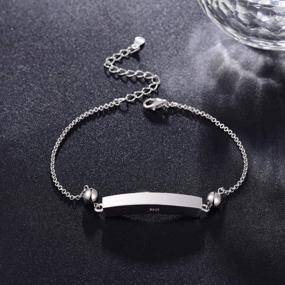 img 2 attached to Jinlou 925 Sterling Silver Urn Bracelet For Ashes Memorial Loved Ones Cremation Bangle Ash Jewelry For Men For Women