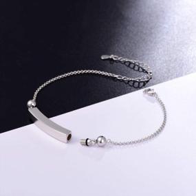 img 3 attached to Jinlou 925 Sterling Silver Urn Bracelet For Ashes Memorial Loved Ones Cremation Bangle Ash Jewelry For Men For Women