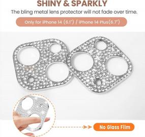 img 2 attached to Enhance Your IPhone 14 Plus With Goton'S Glittery Metal Protector And Camera Lens Cover In Silver - No Glass!